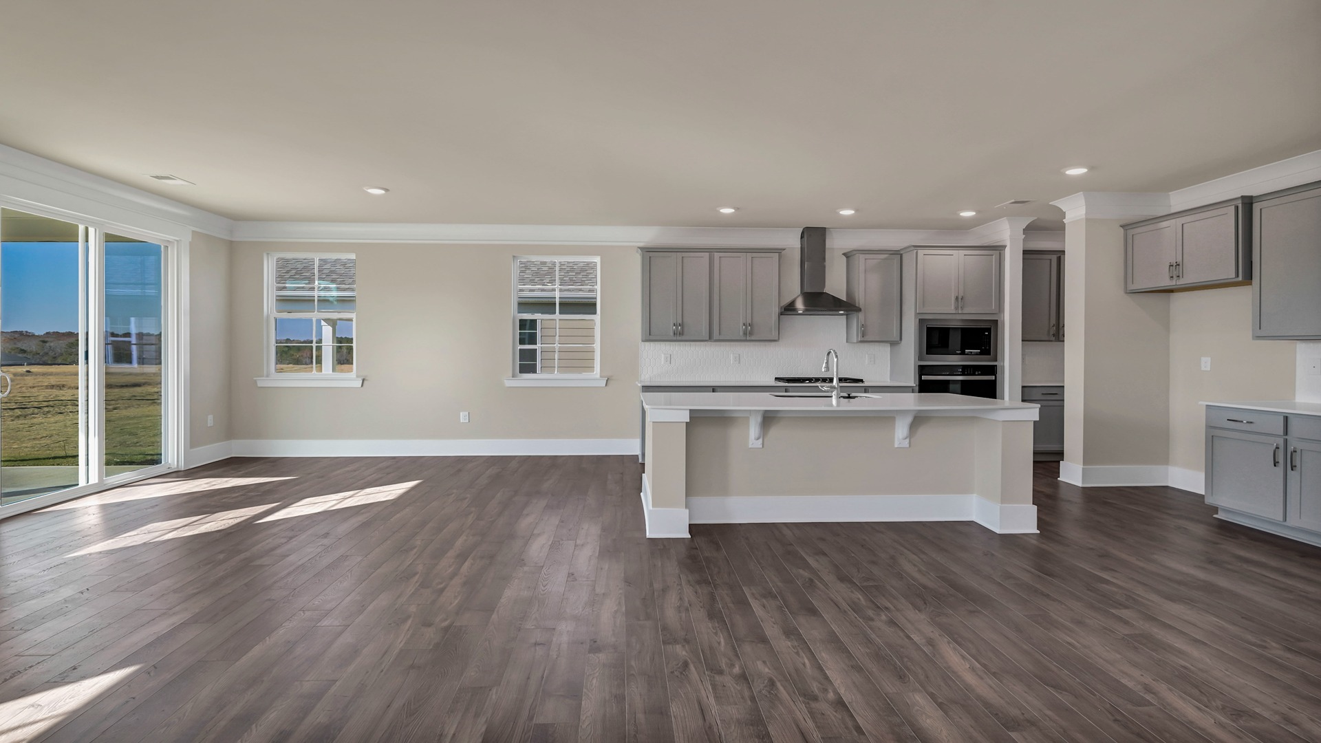 Kitchen and dining areas with Revwood flooring