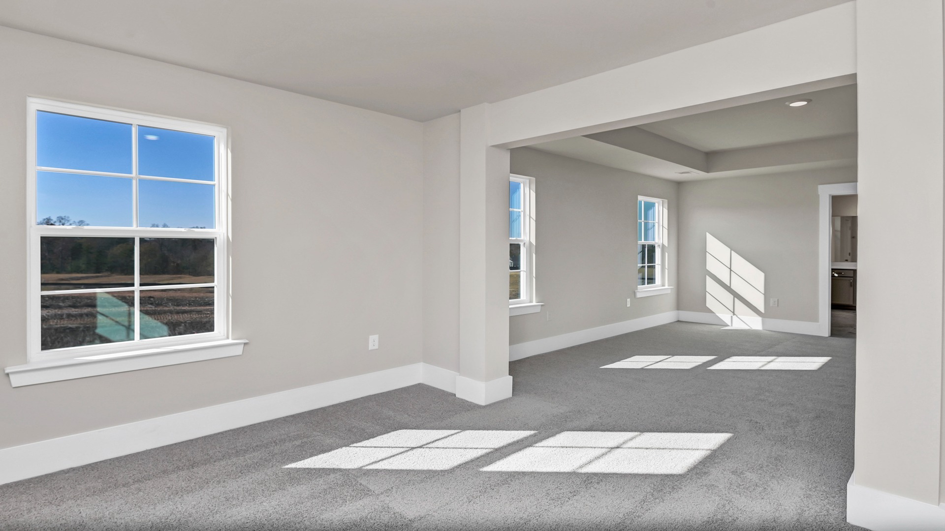 Primary bedroom and sitting room