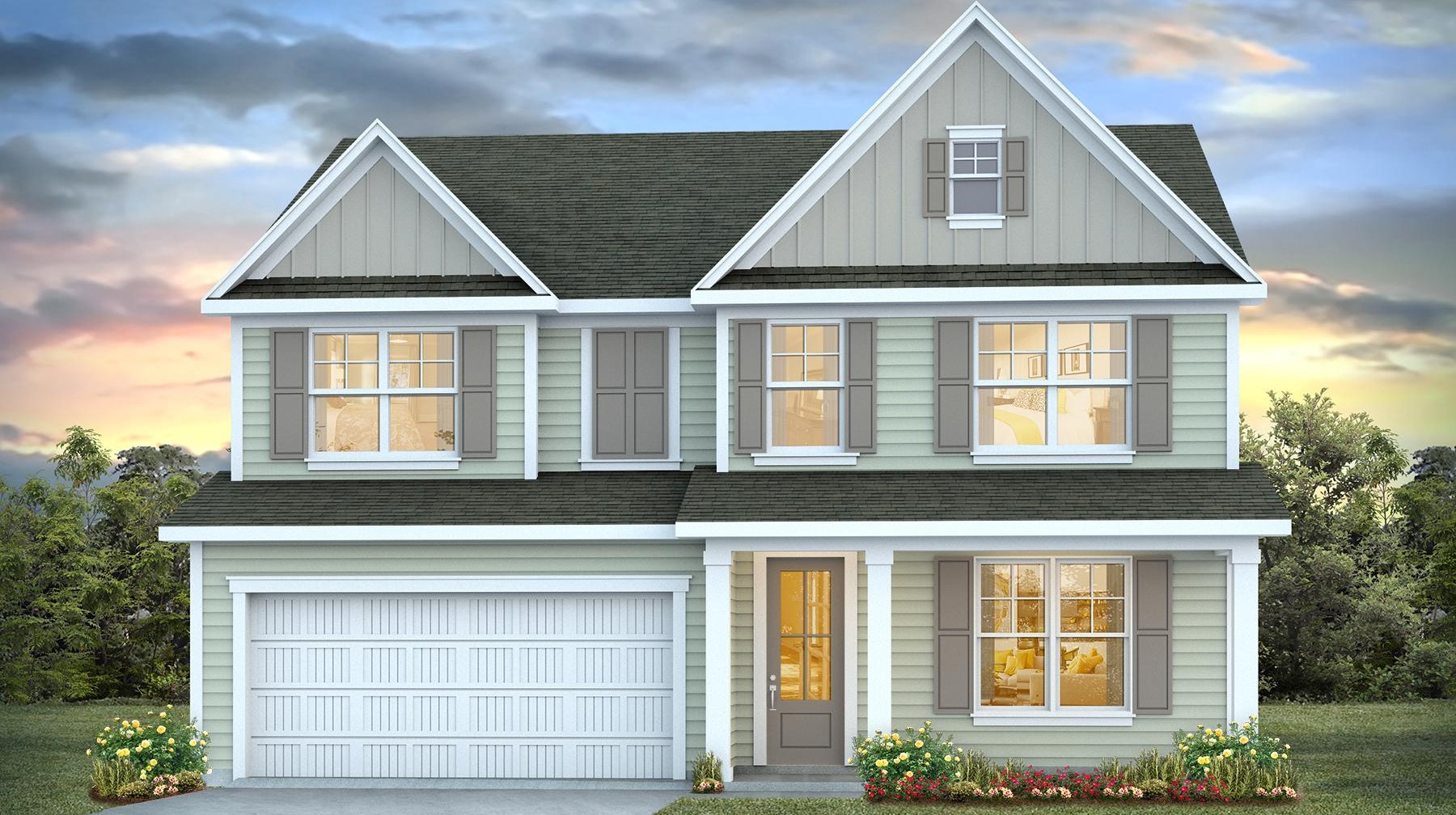 Harbor Oak for sale in Shell Pointe with a covered front porch