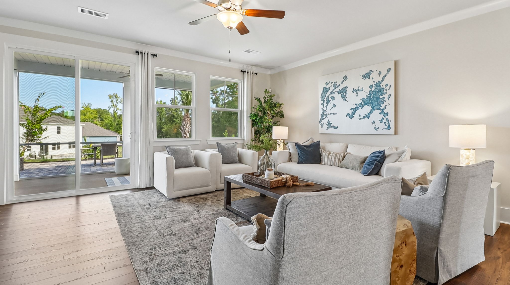 All living areas in Shell Pointe come with natural light and RevWood floors