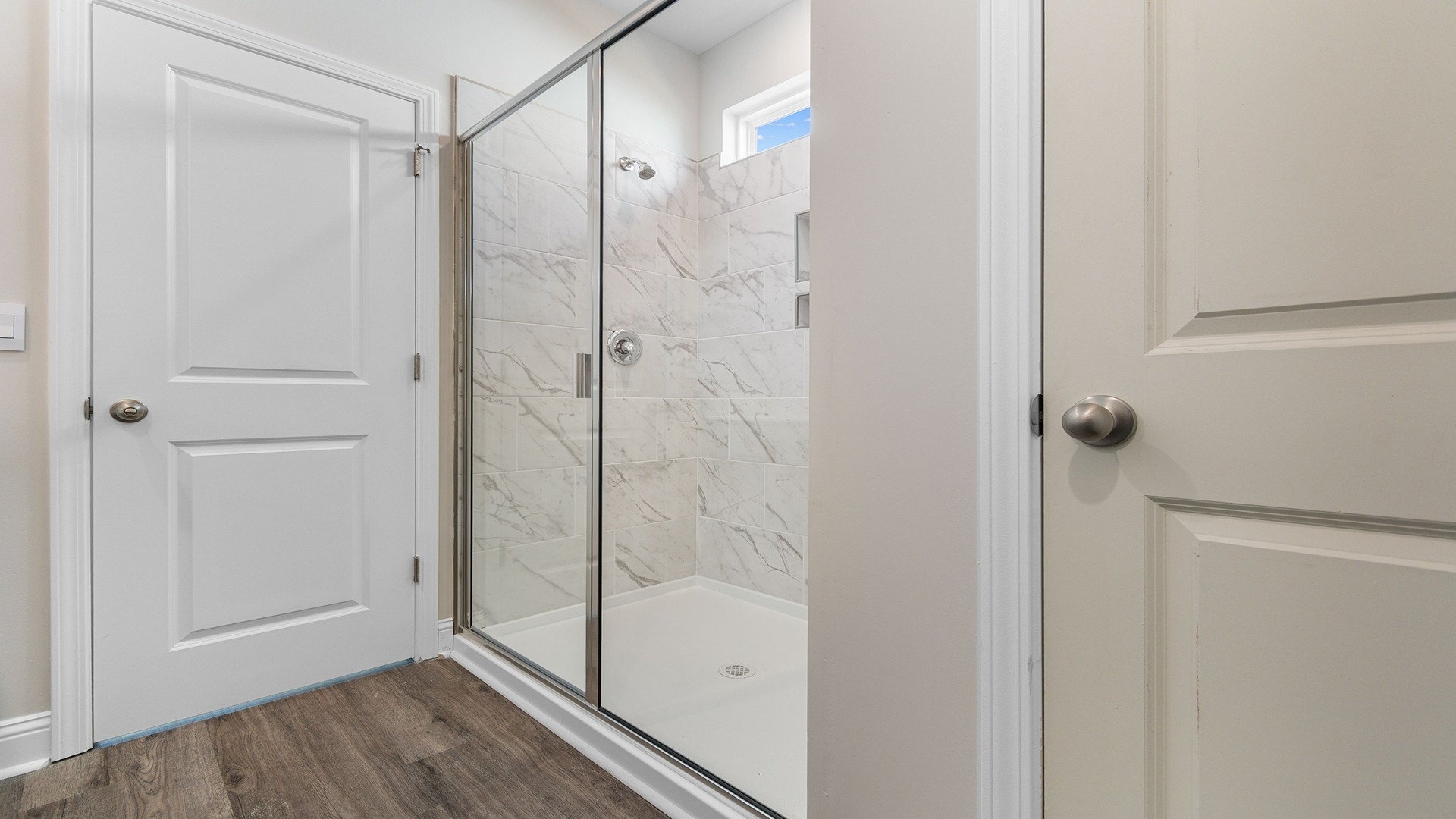Standup primary shower in the Eaton