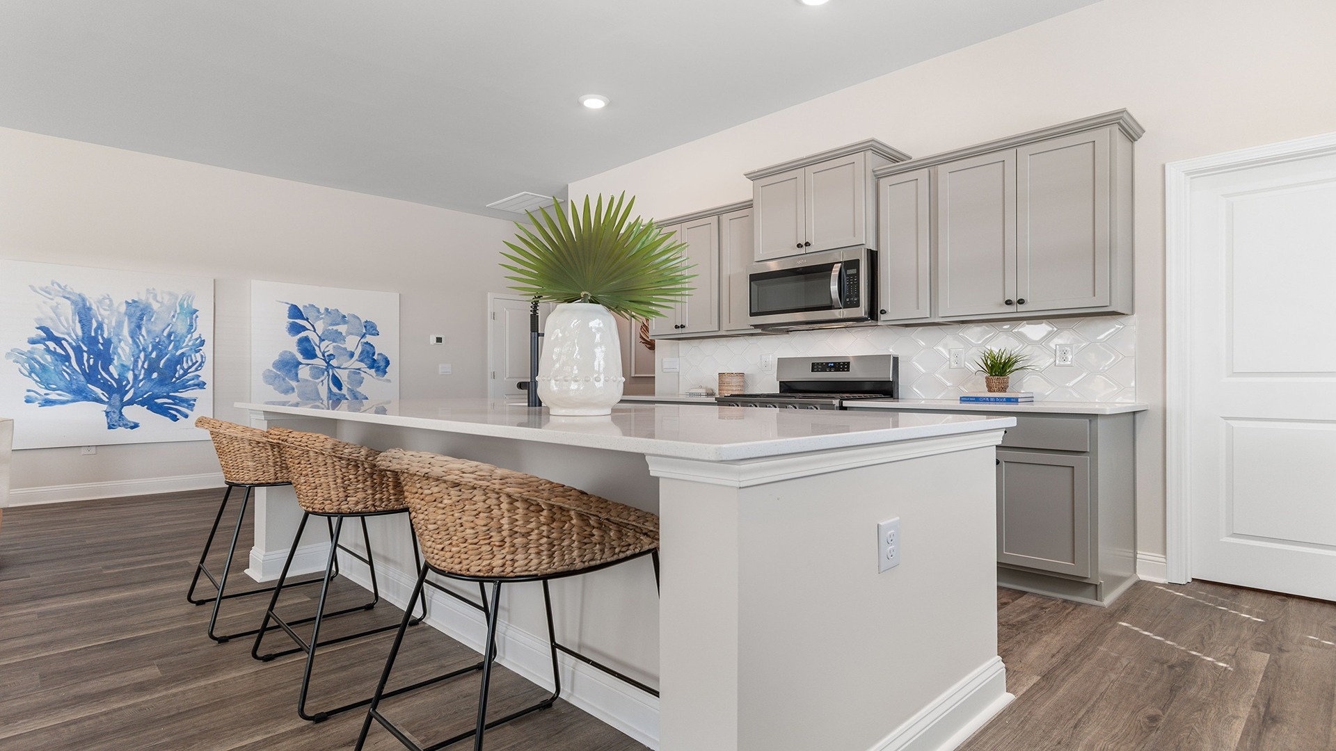 Eaton kitchen with gray cabinetry Lexington, SC