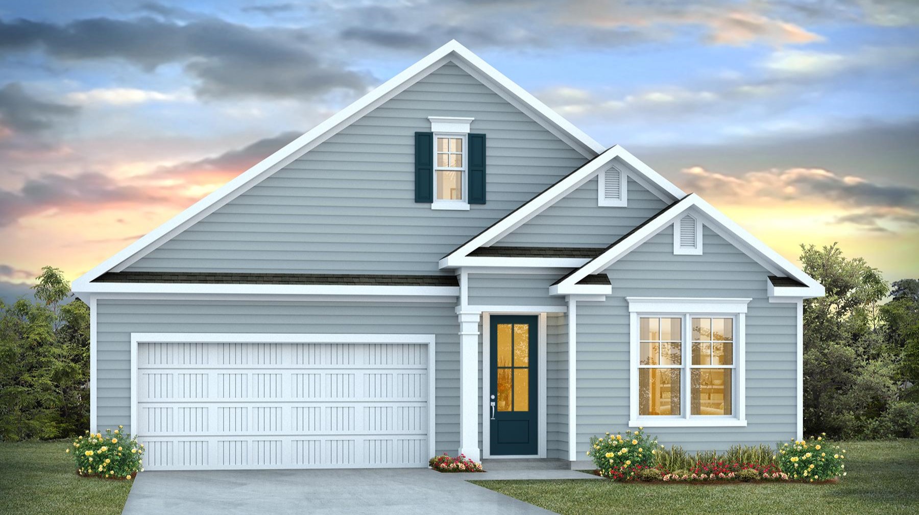 Darby floorplan for sale in Old Chapin Reserve in Lexington, SC with a 2-car garage