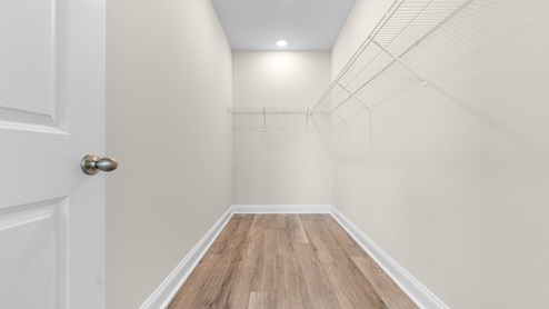 Walk-in primary closet
