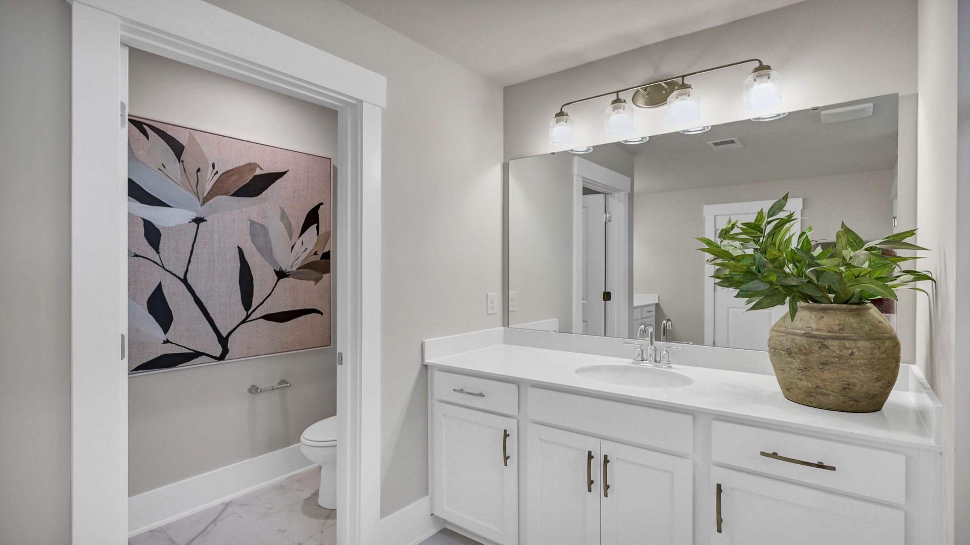 Separate primary water closet