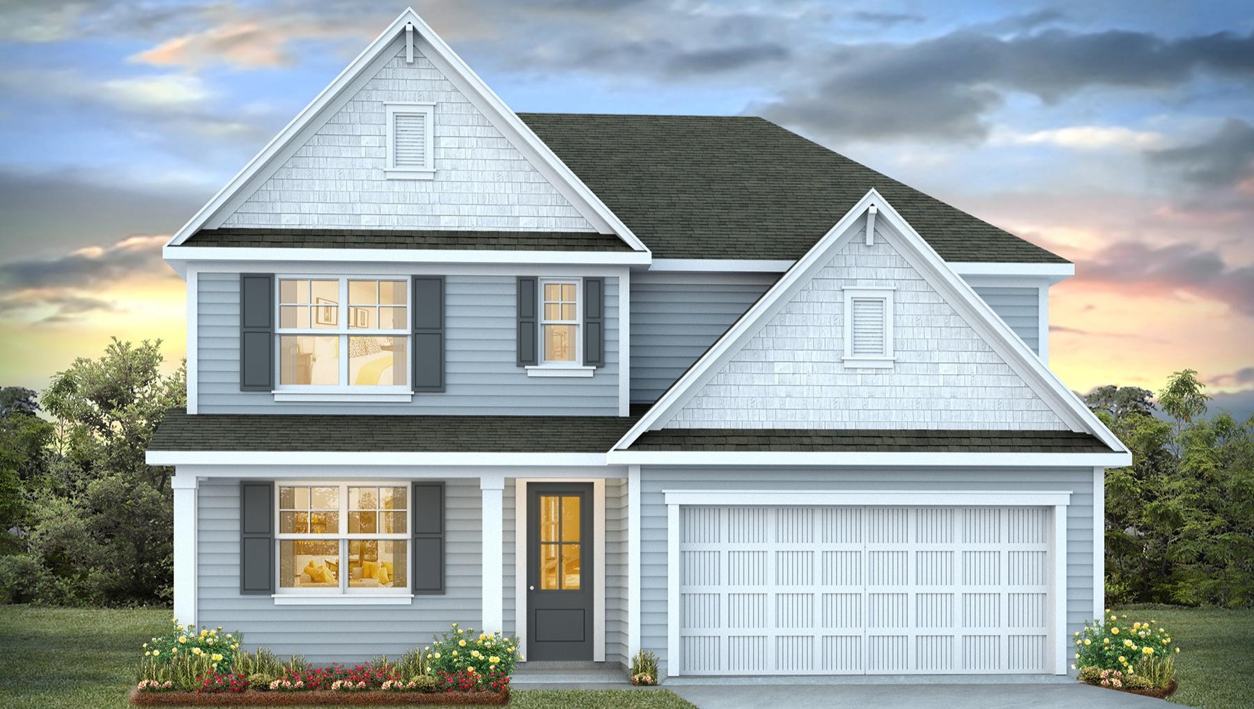 Hardie Plank siding on the Harbor Oak for sale in Lexington, SC
