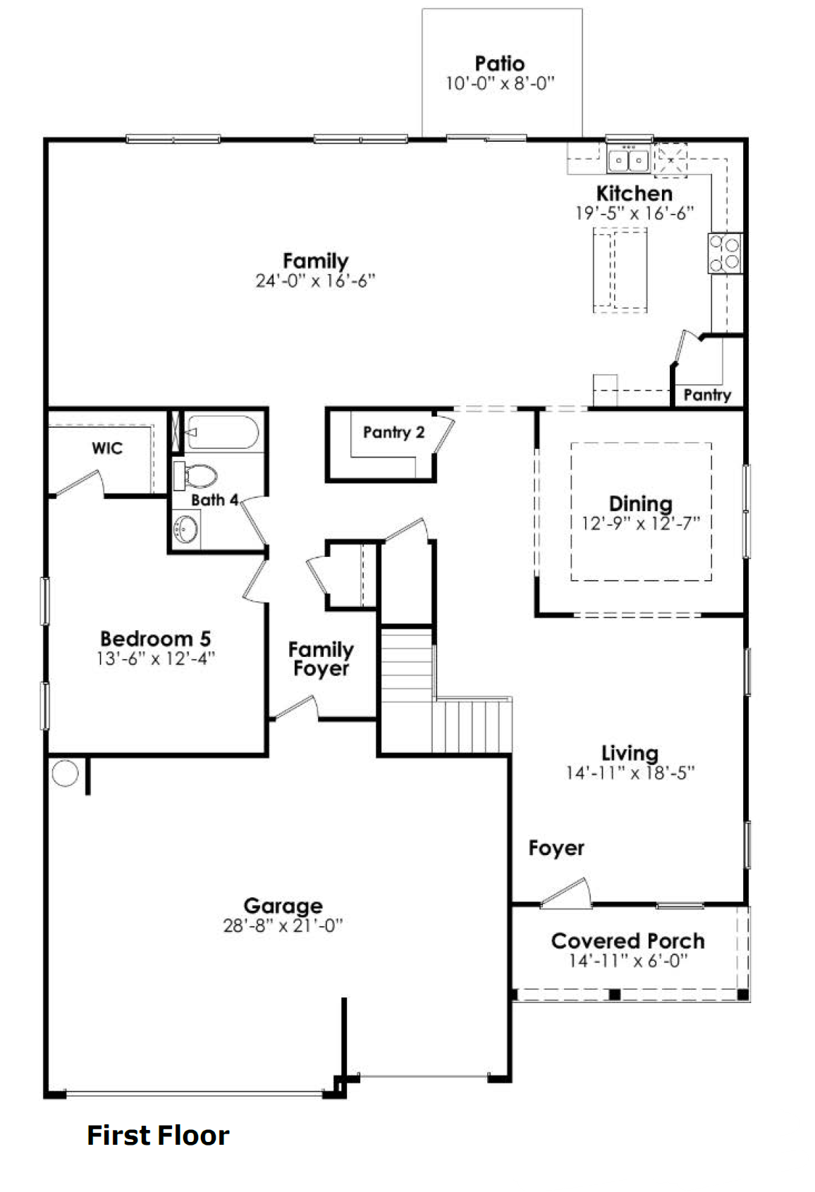 Westerly First Floor with open-concept design in Lexington, SC