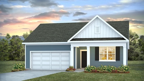 Cali S elevation with a front porch.
