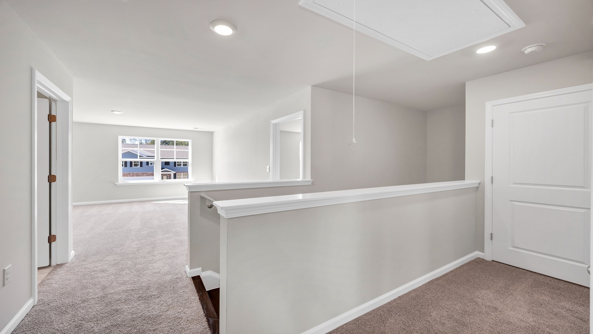 Stair landing and hallway