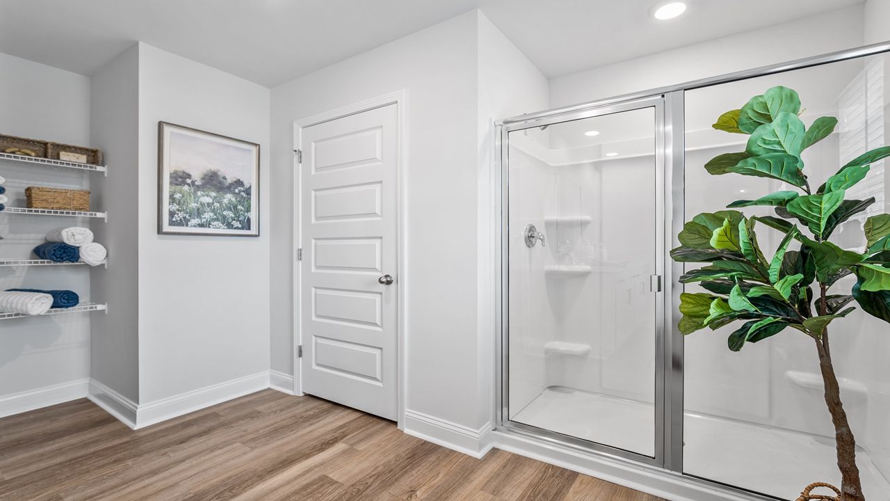 Standup shower and will feature a garden tub