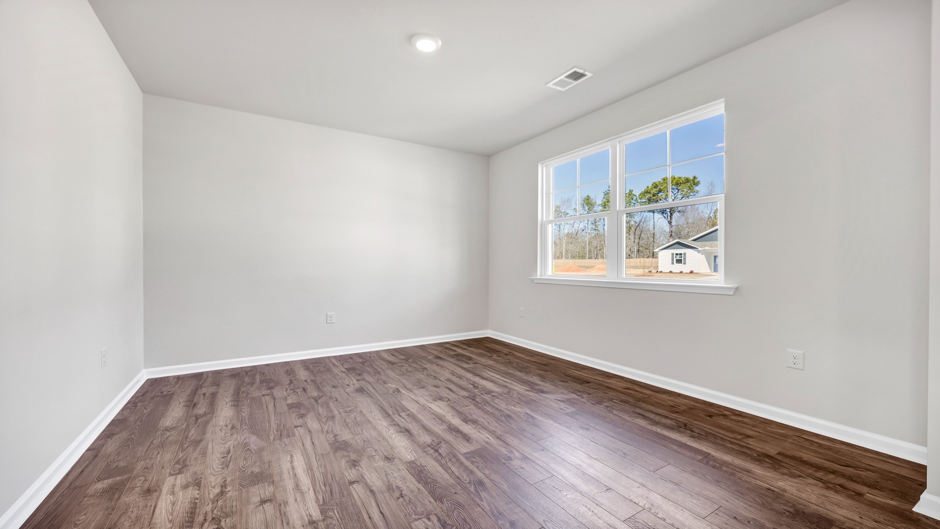 First-floor flex space with Revwood flooring