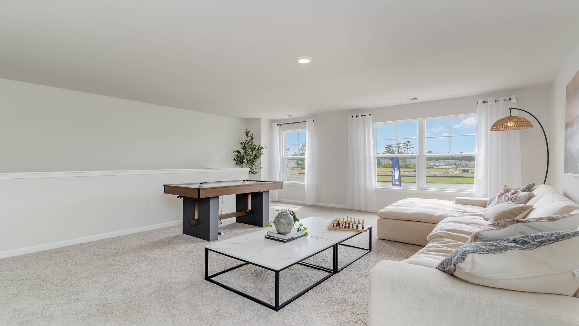 Upstairs spacious living area