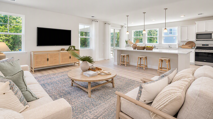 Open concept floor plans in new houses for sale in Blythewood, SC