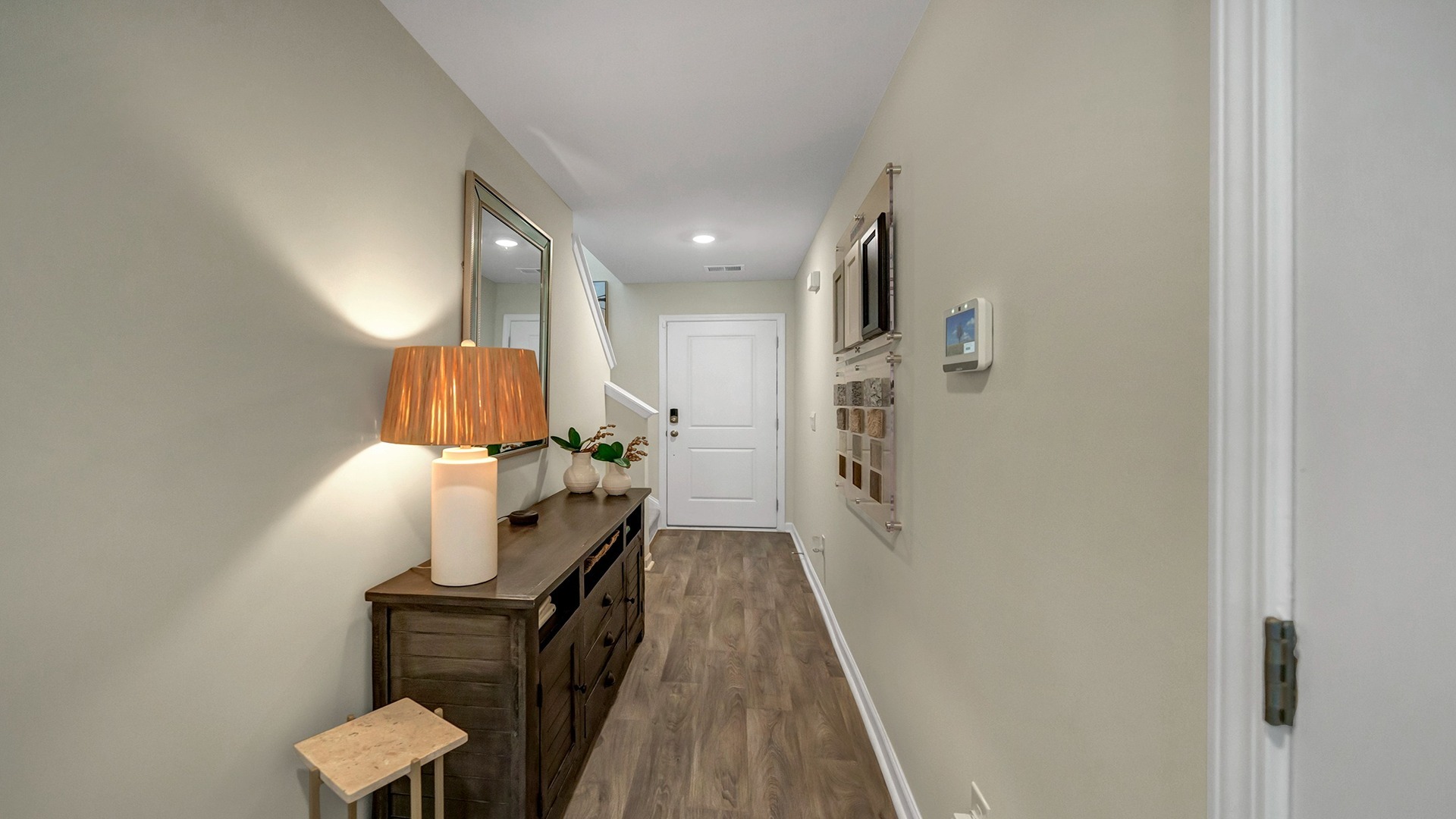 Front foyer extends from front door to open first floor