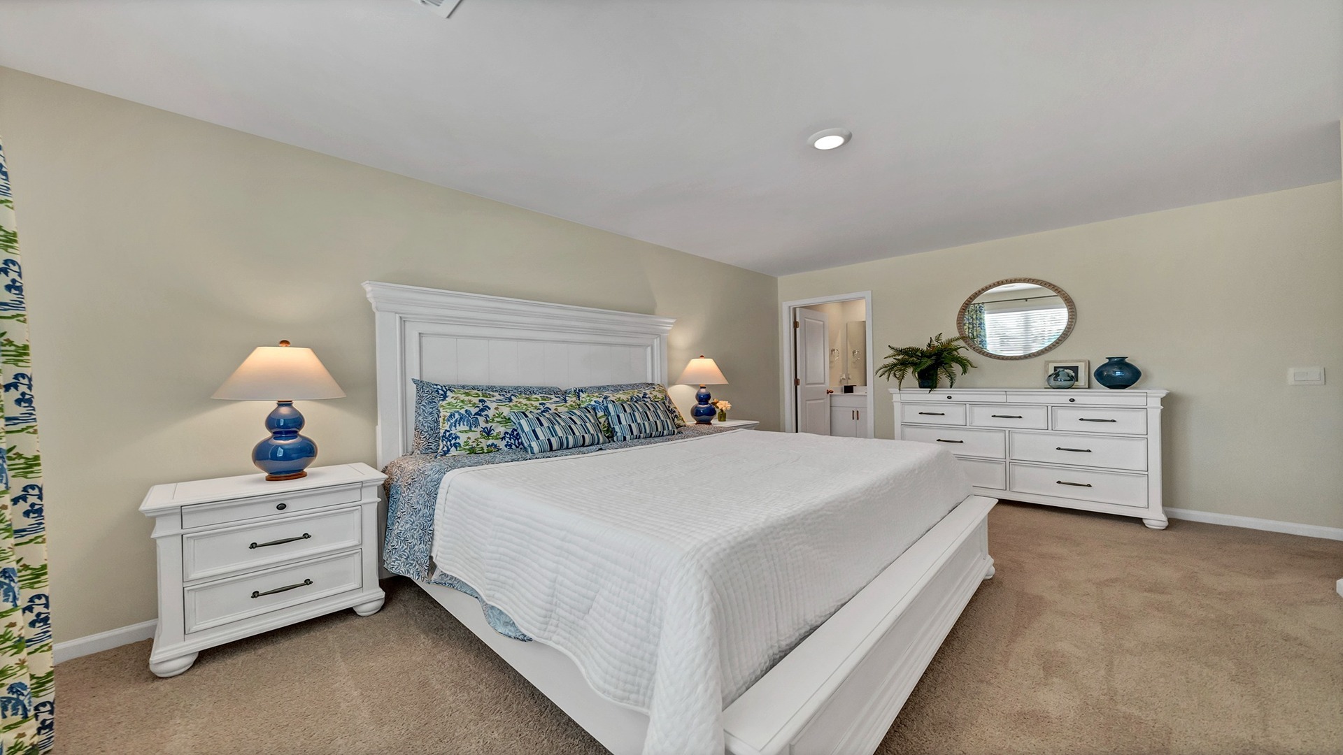 Carpet floorings in all bedrooms of the Pearson townhome in Hunter's Branch