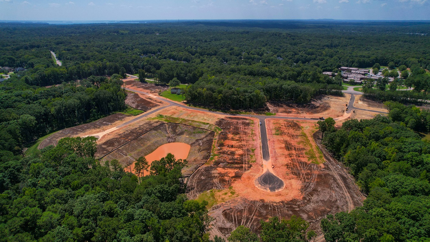 Drone Photo of new construction community in Irmo, SC