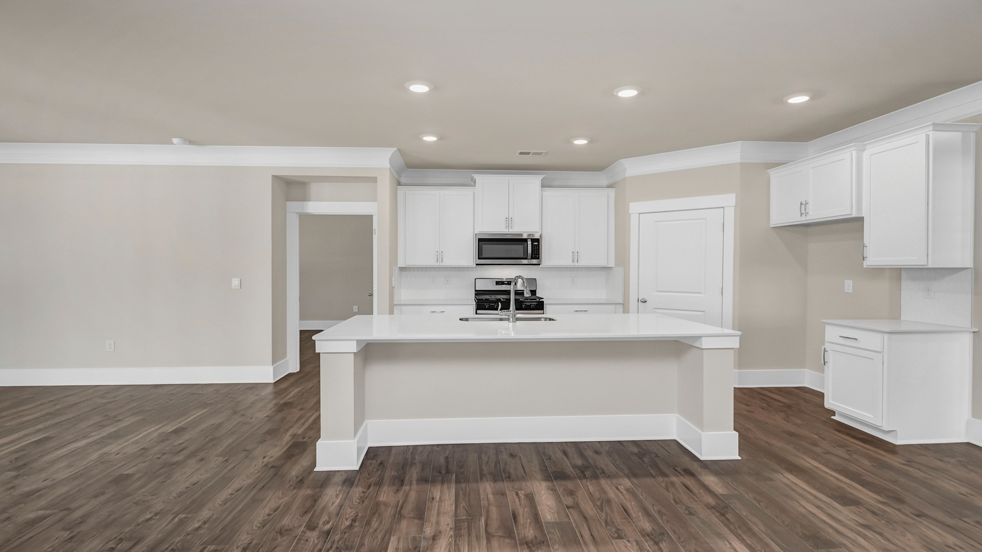Spacious, open, modern kitchen in homes for sale in Dorset Ridge 55+ active adult community