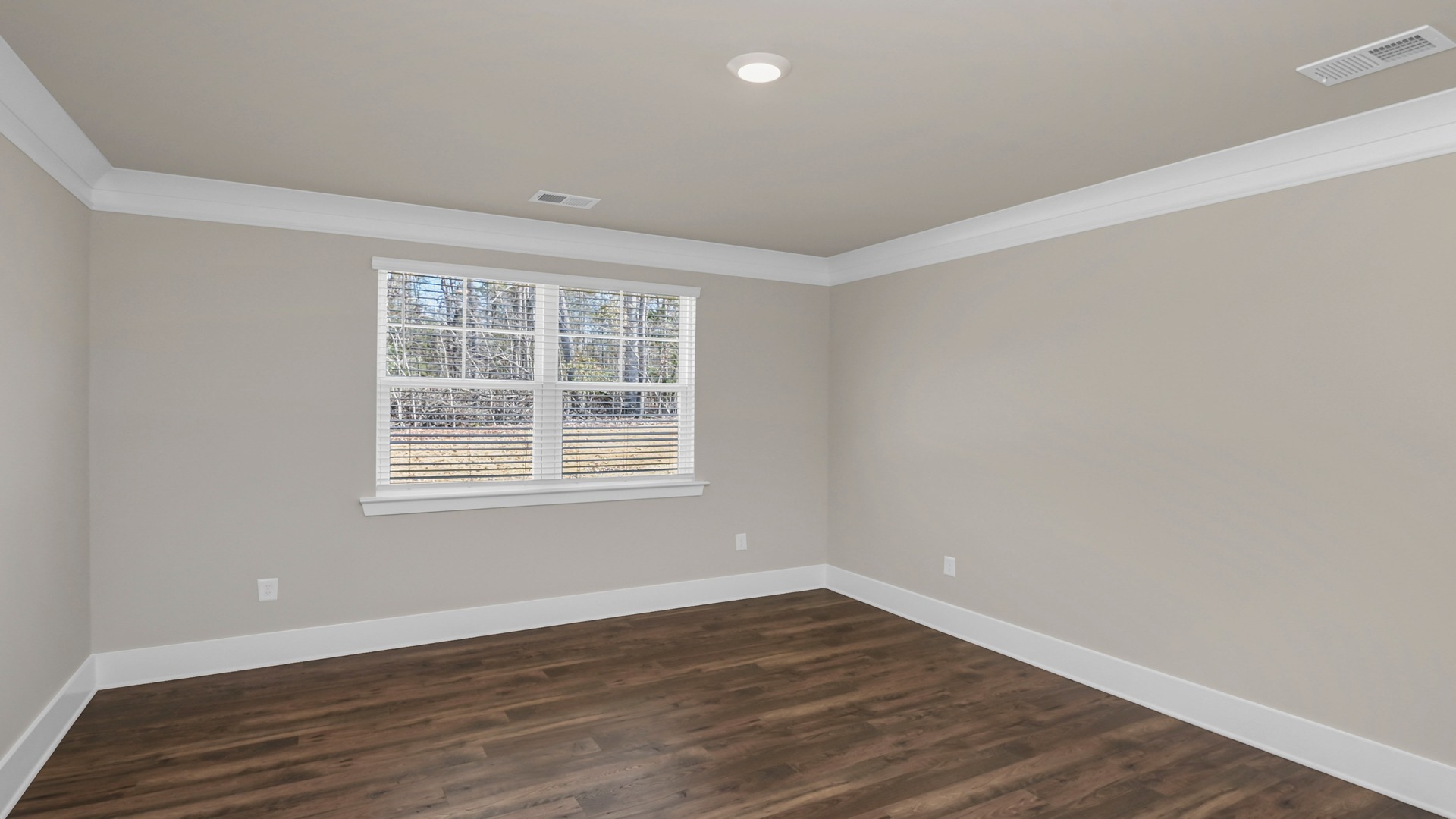 Primary bedroom privately at the back of the Bradford floor plan in Dorset Ridge