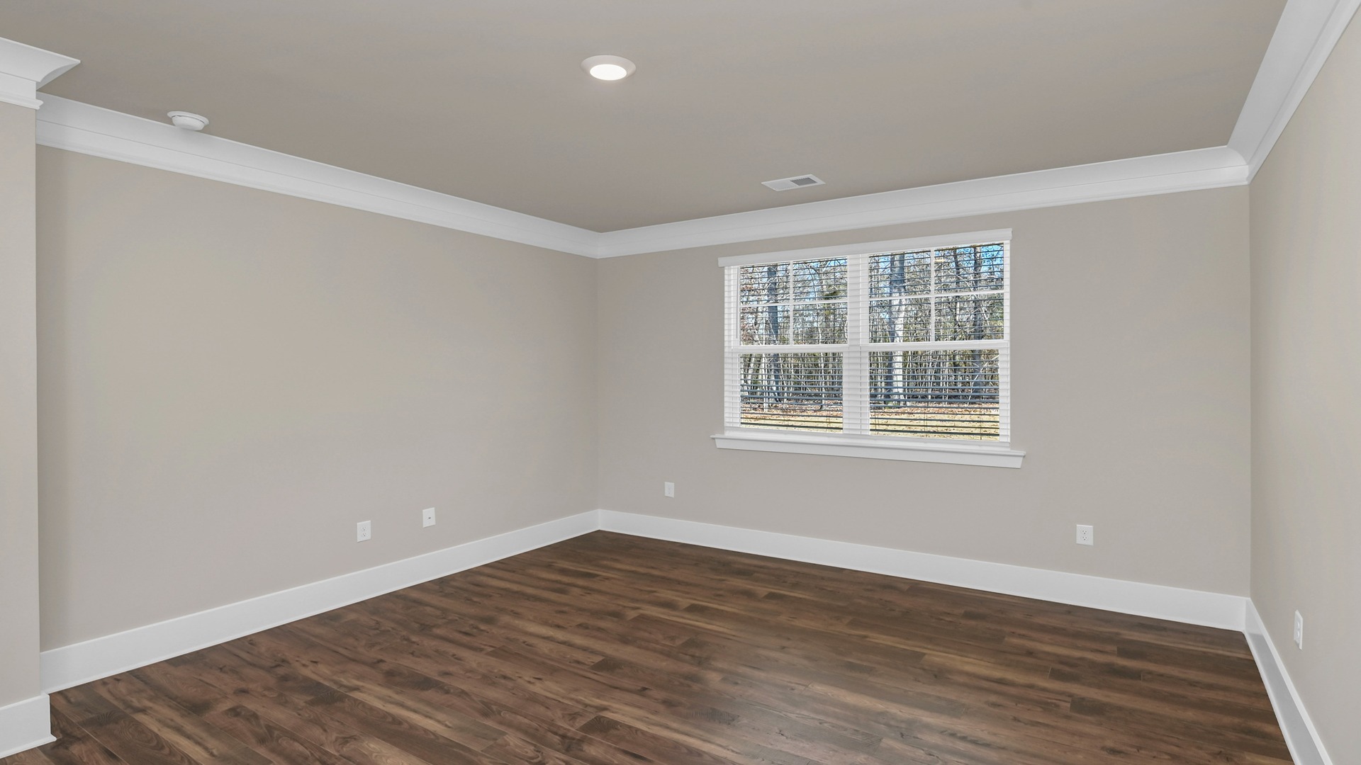 RevWood flooring in primary bedroom of new construction home off Kennerly Rd in Irmo, SC