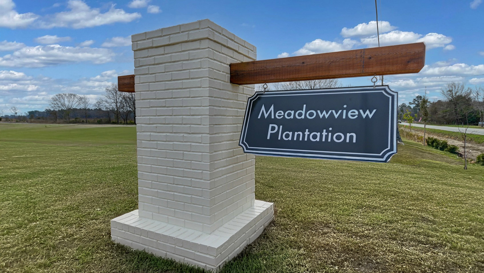 Meadowview front entrance sign