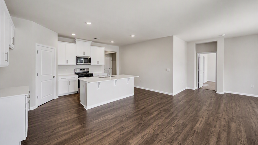 Floating island in the open kitchen area of the Cali for sale in Sumter, SC