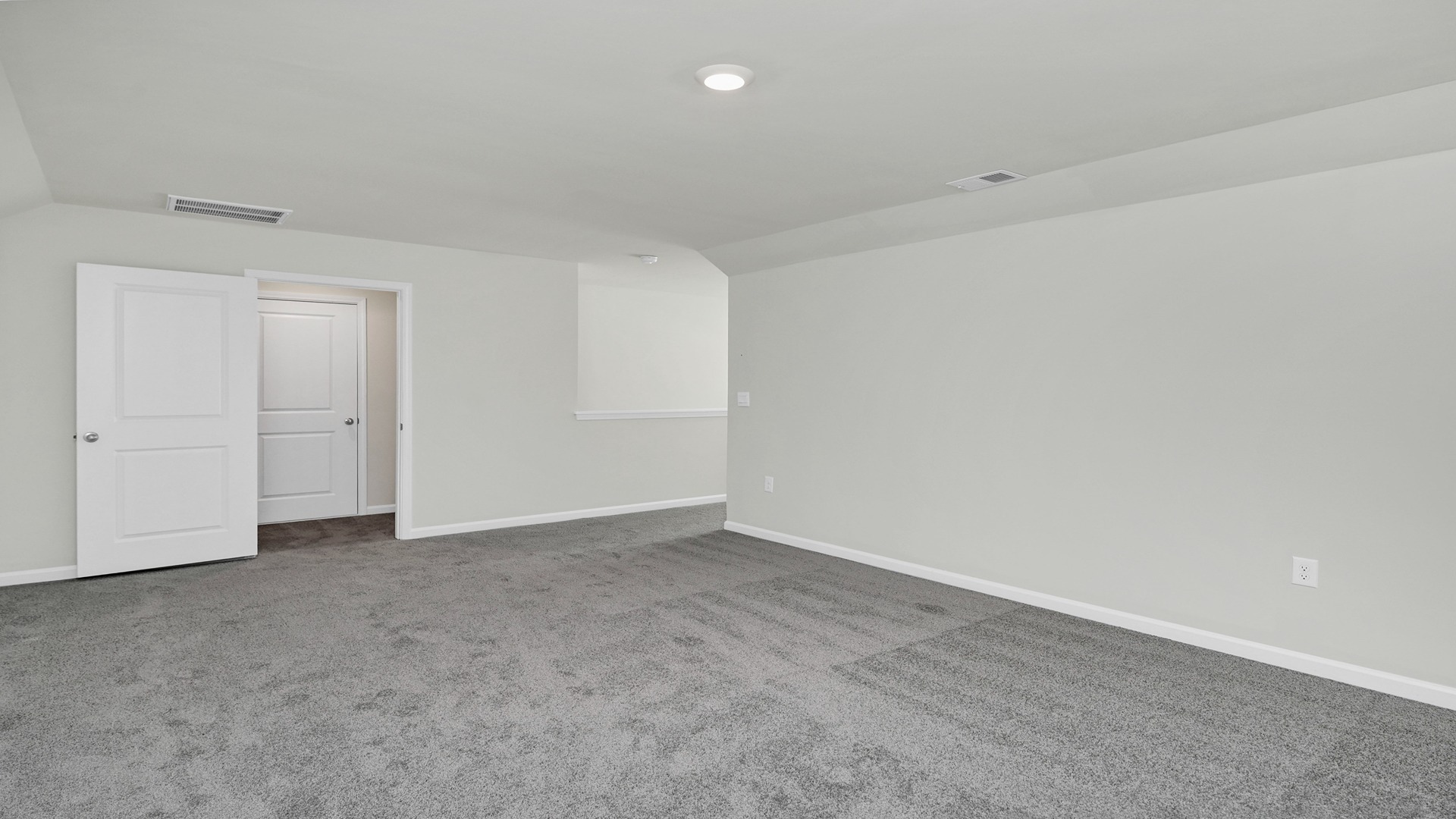 Upstairs loft could be a game room, secondary living space, or storage.
