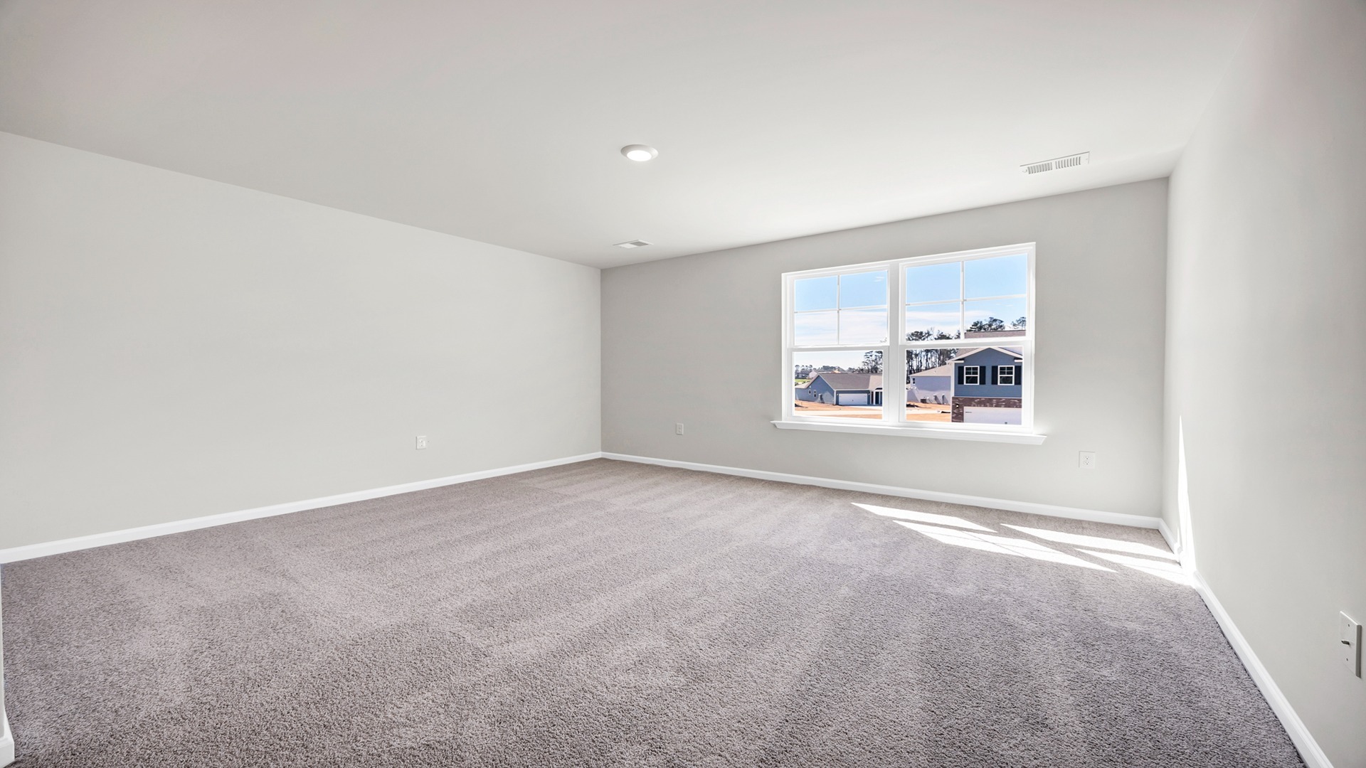 Upstairs large functional loft area that could be used as a secondary living space