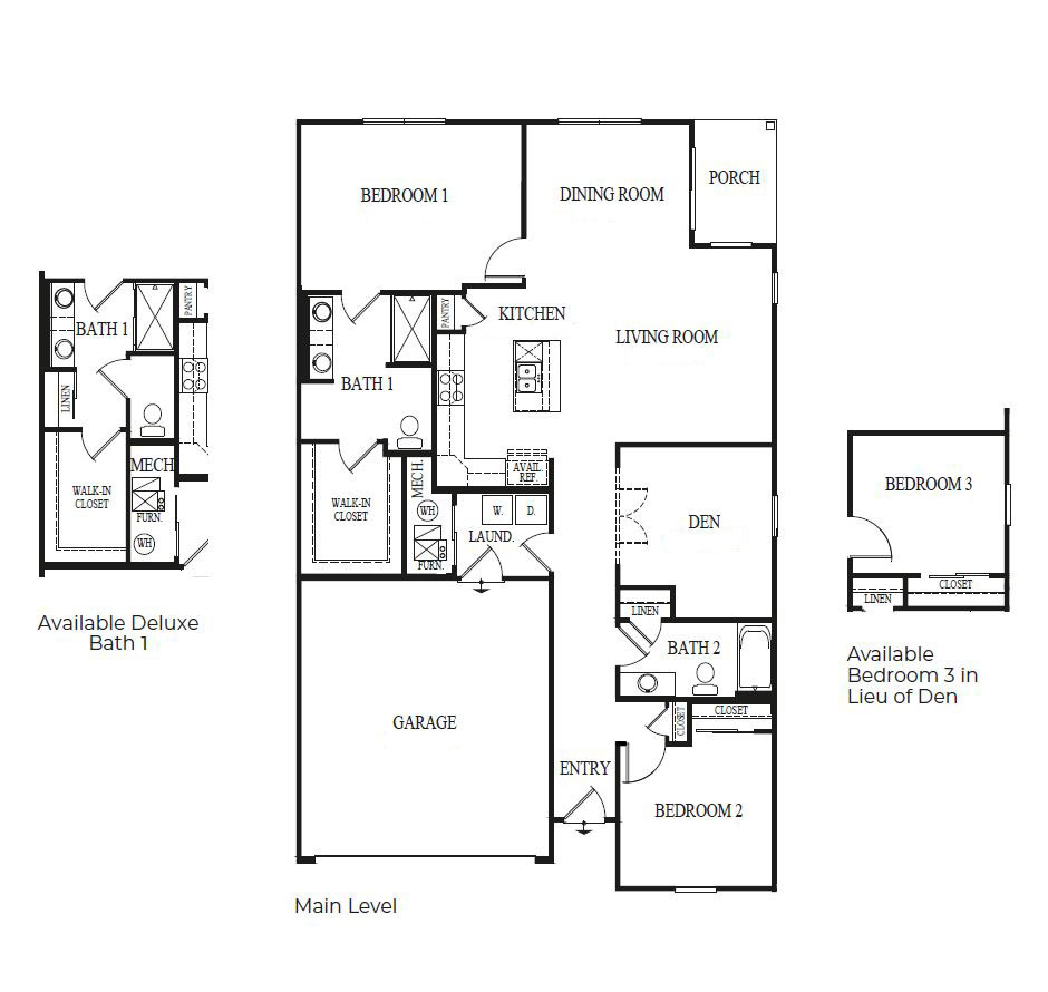 Floor Plan in Lincoln Valley Ranch Townhomes and Duplexes North