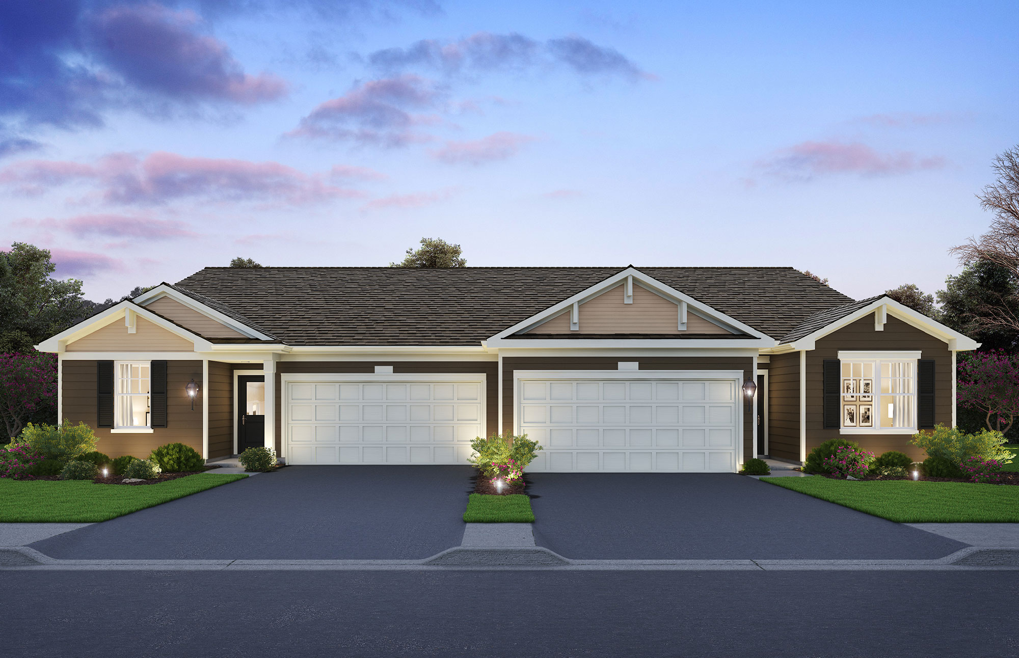 Floor Plan in Lincoln Valley Ranch Townhomes and Duplexes North