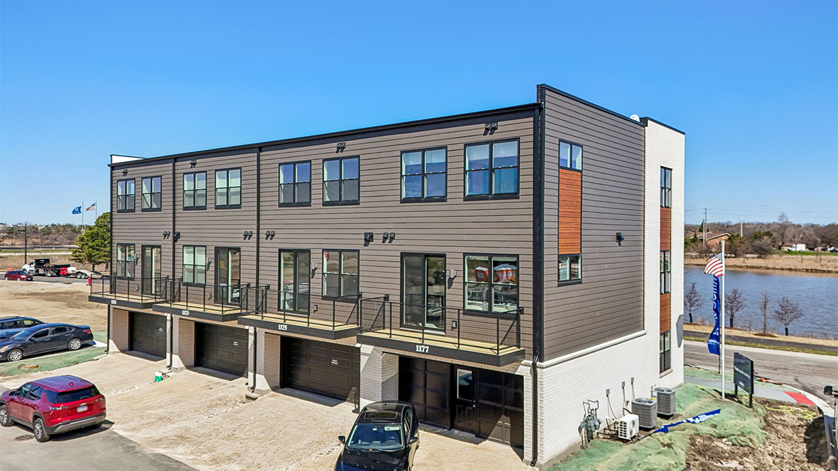grant townhomes with garage and balcony