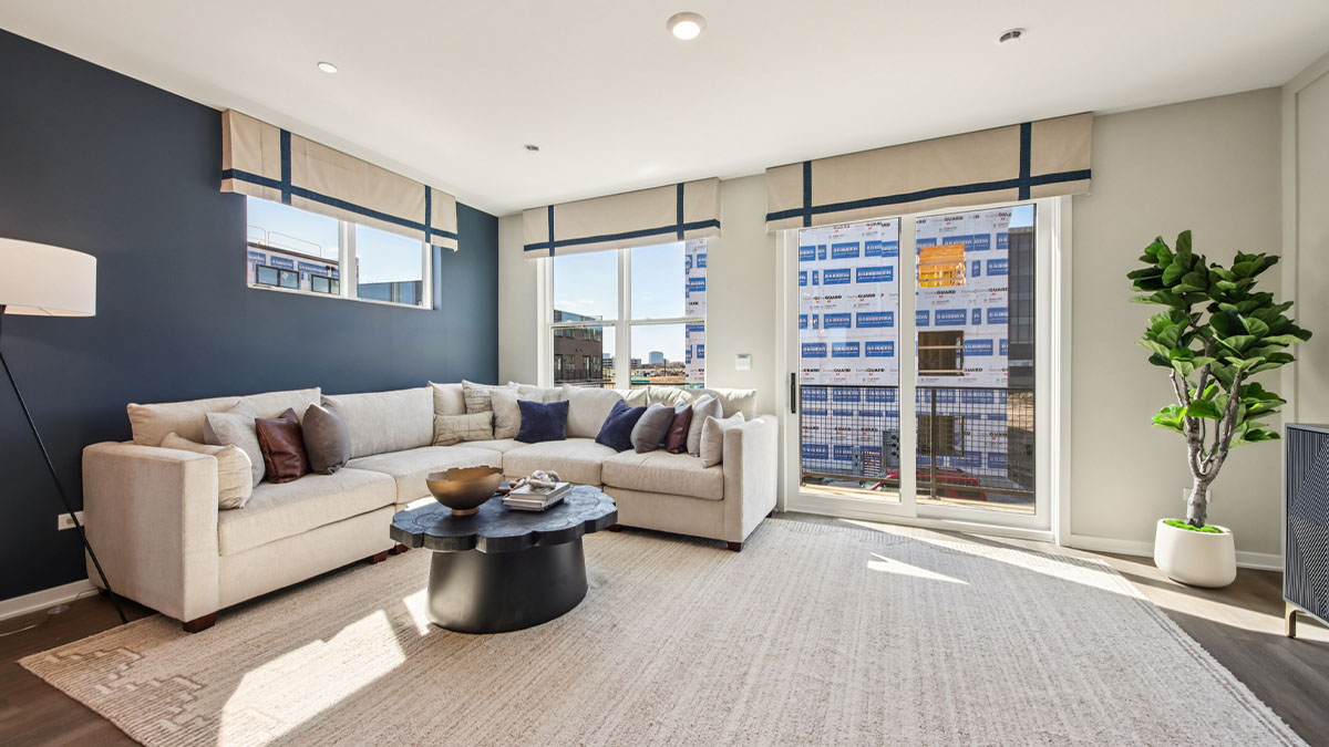 open concept living room