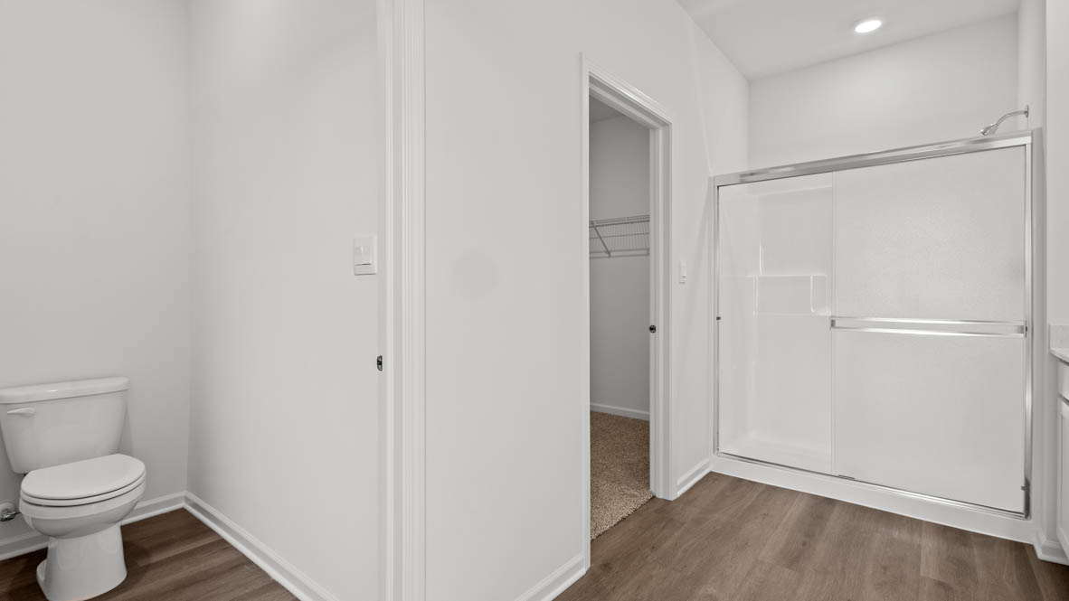 water closet with toliet