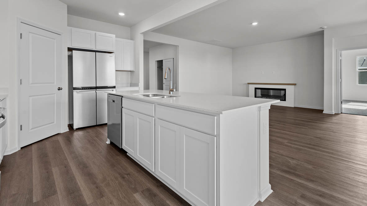 Open area kitchen great room