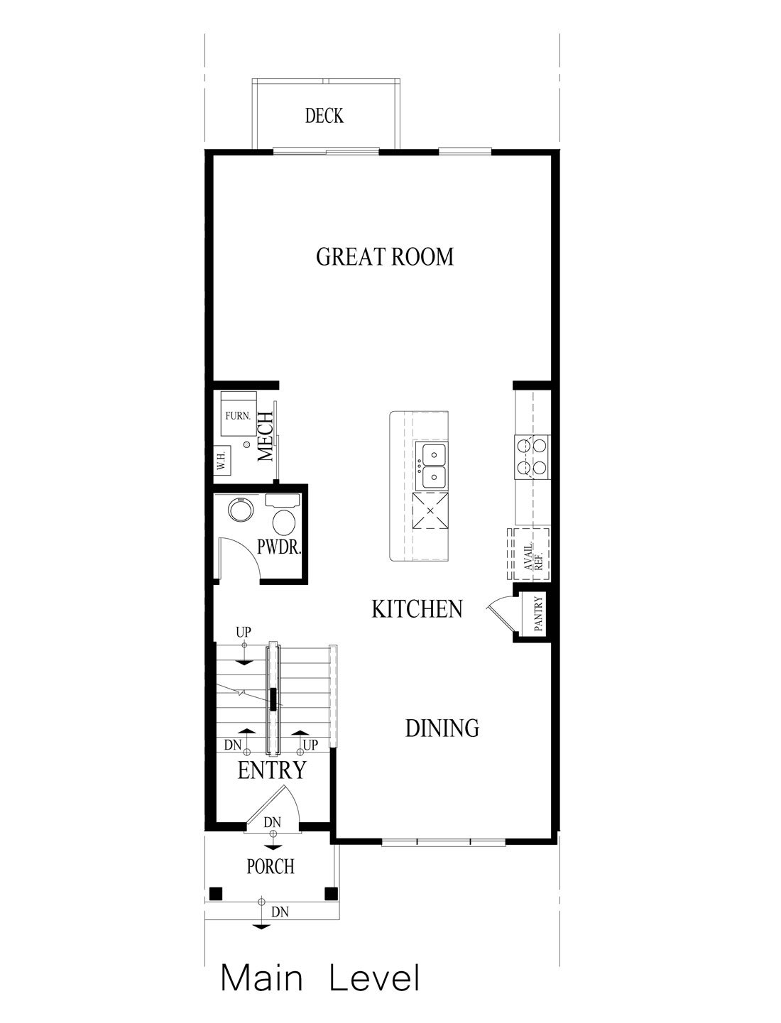 Oak Ridge Garfield Floorplan Upper Leve