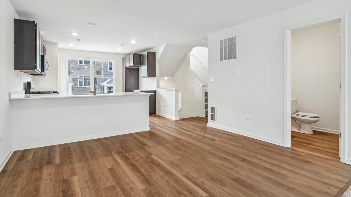 Main level open concept floorplan