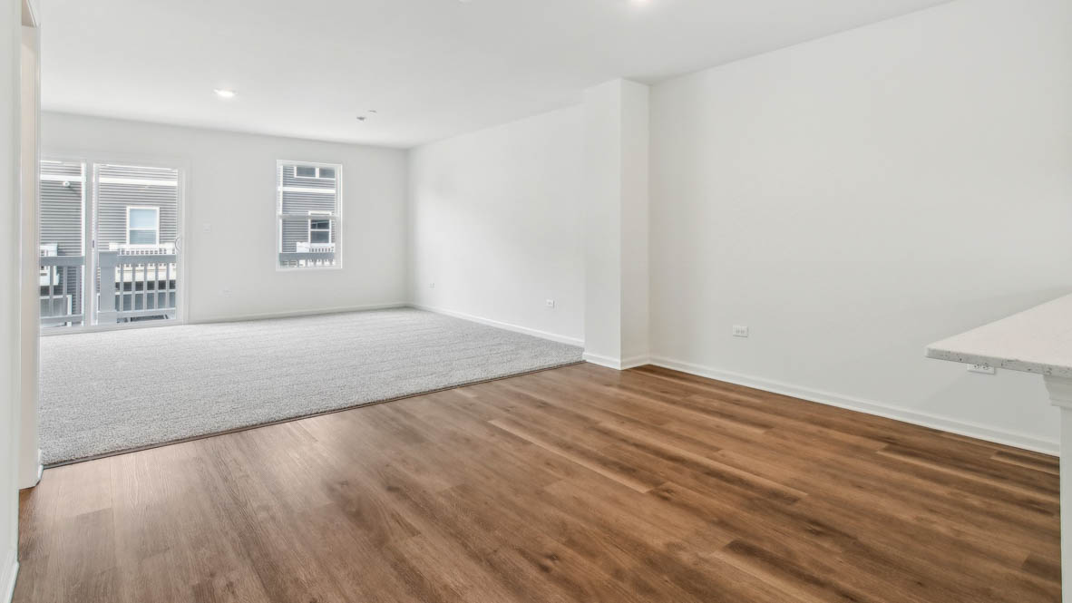 Dining room in between kitchen and great room
