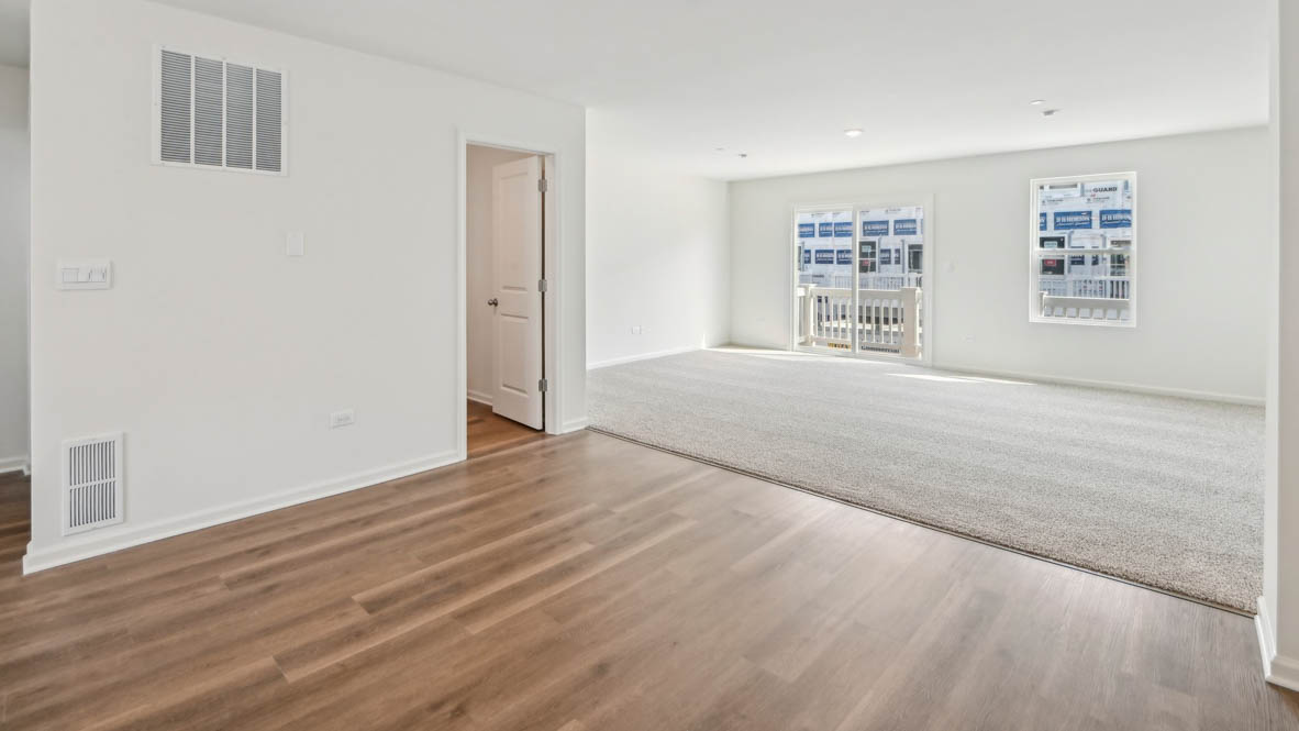 Dining room in between kitchen and great room