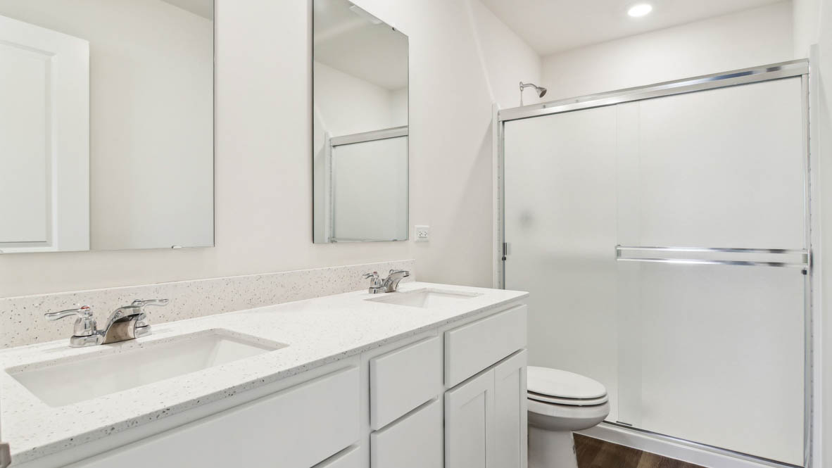 bathroom white cabinets