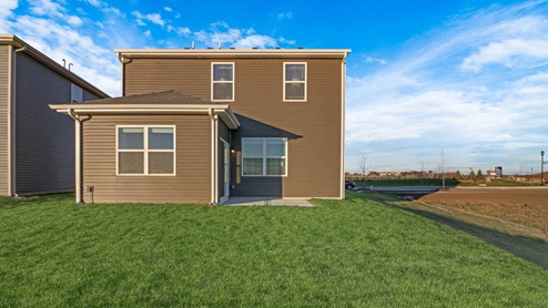 back exterior of a single family home