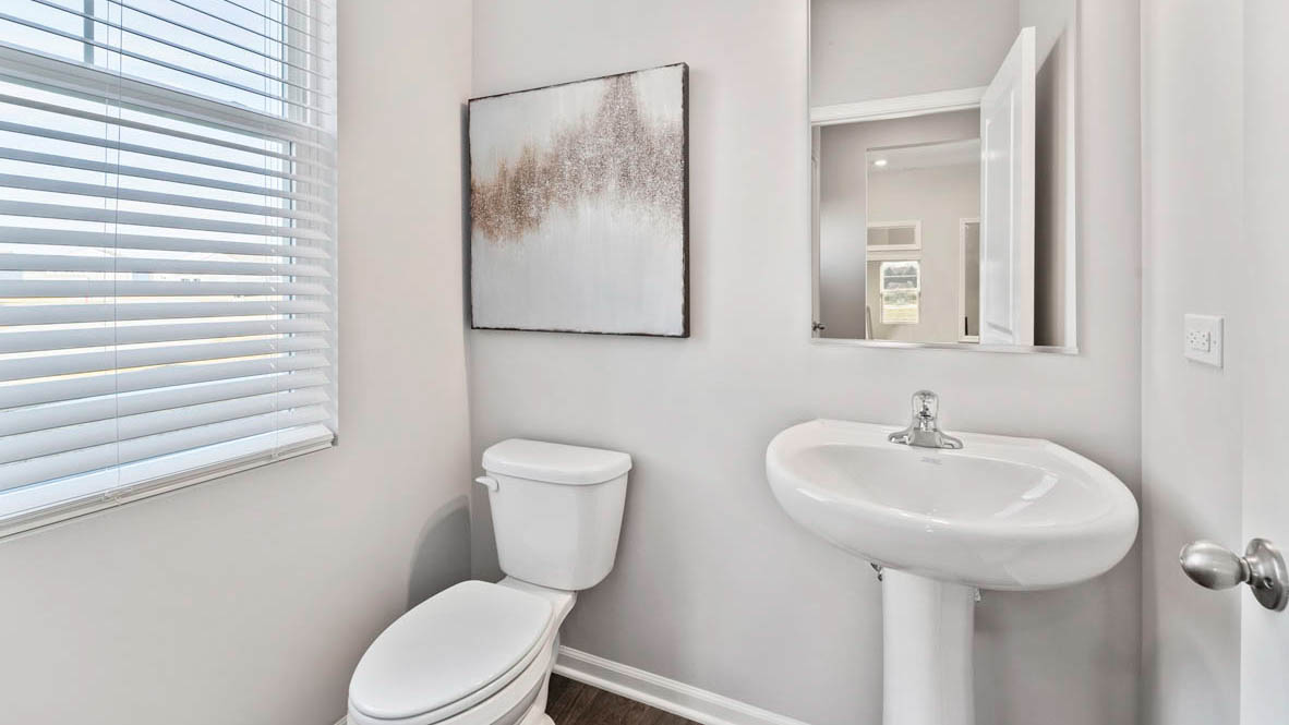 main level powder room