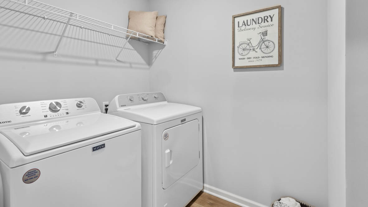 second floor laundry