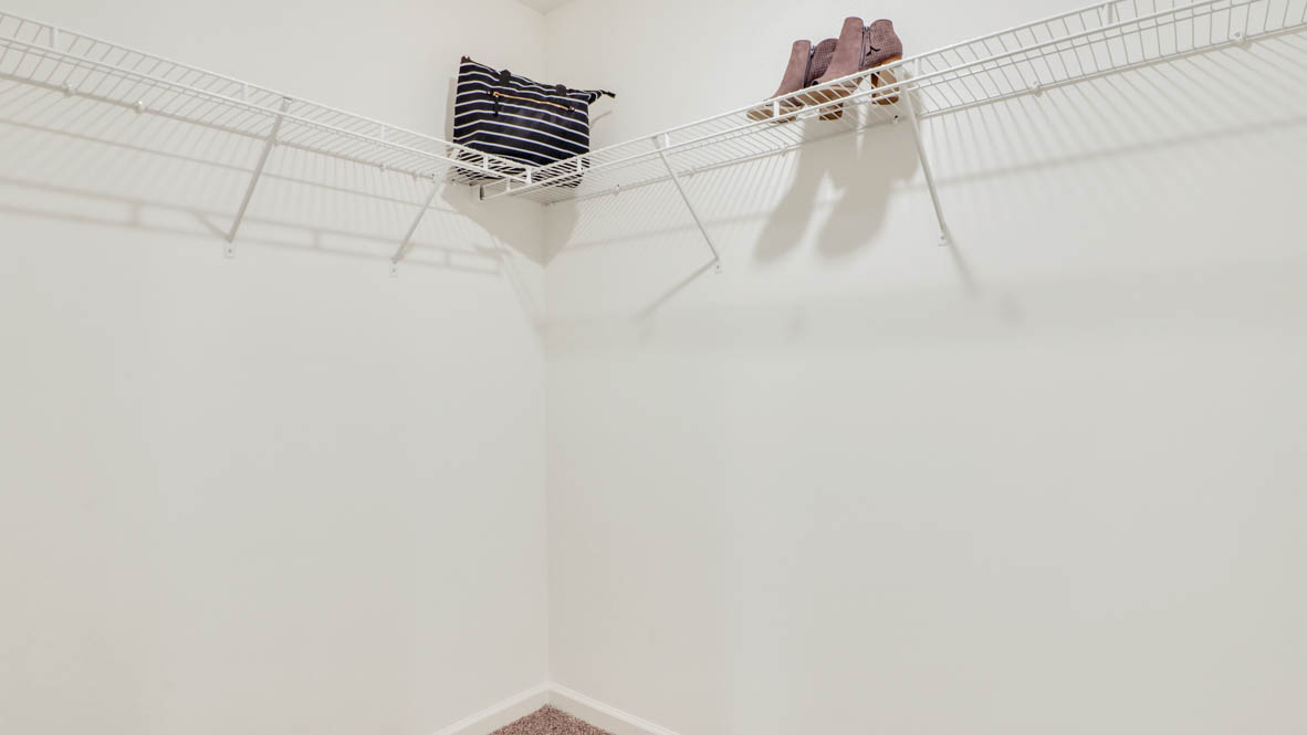 primary suite walk-in closet