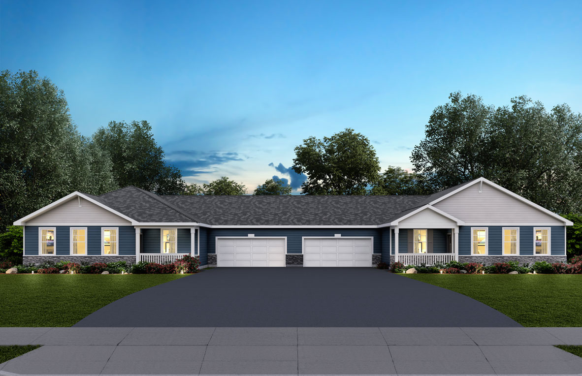 Floor Plan in Cambridge Lakes North Ranch Townhomes PINGREE GROVE, IL