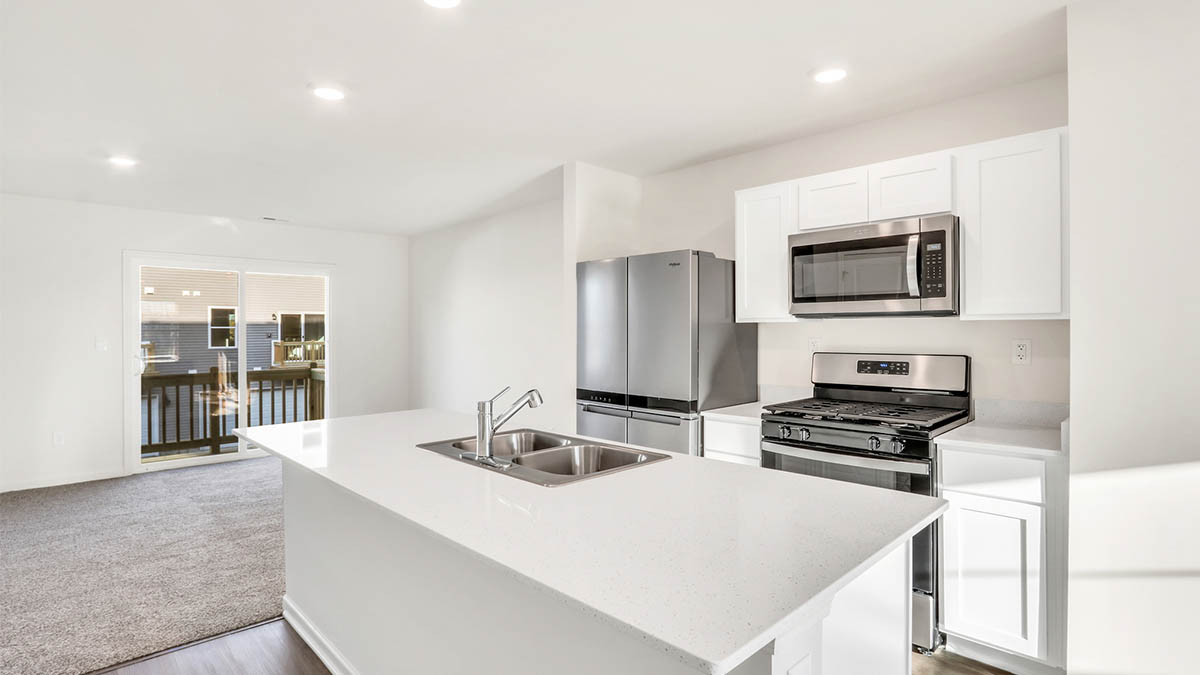 New appliances included in our larger kitchen island area with seating anchor the kitchen, near dining, great rooms