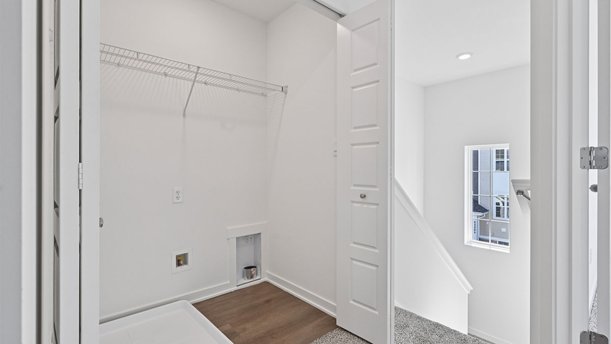 Third level laundry closet