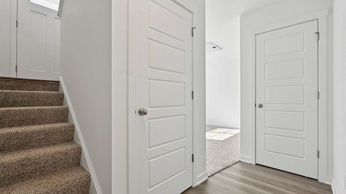 Lower level garage entrance