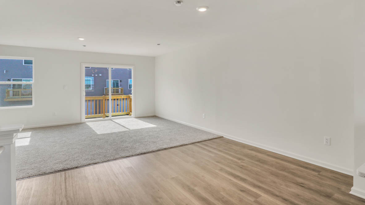 Dining room in between kitchen and great room