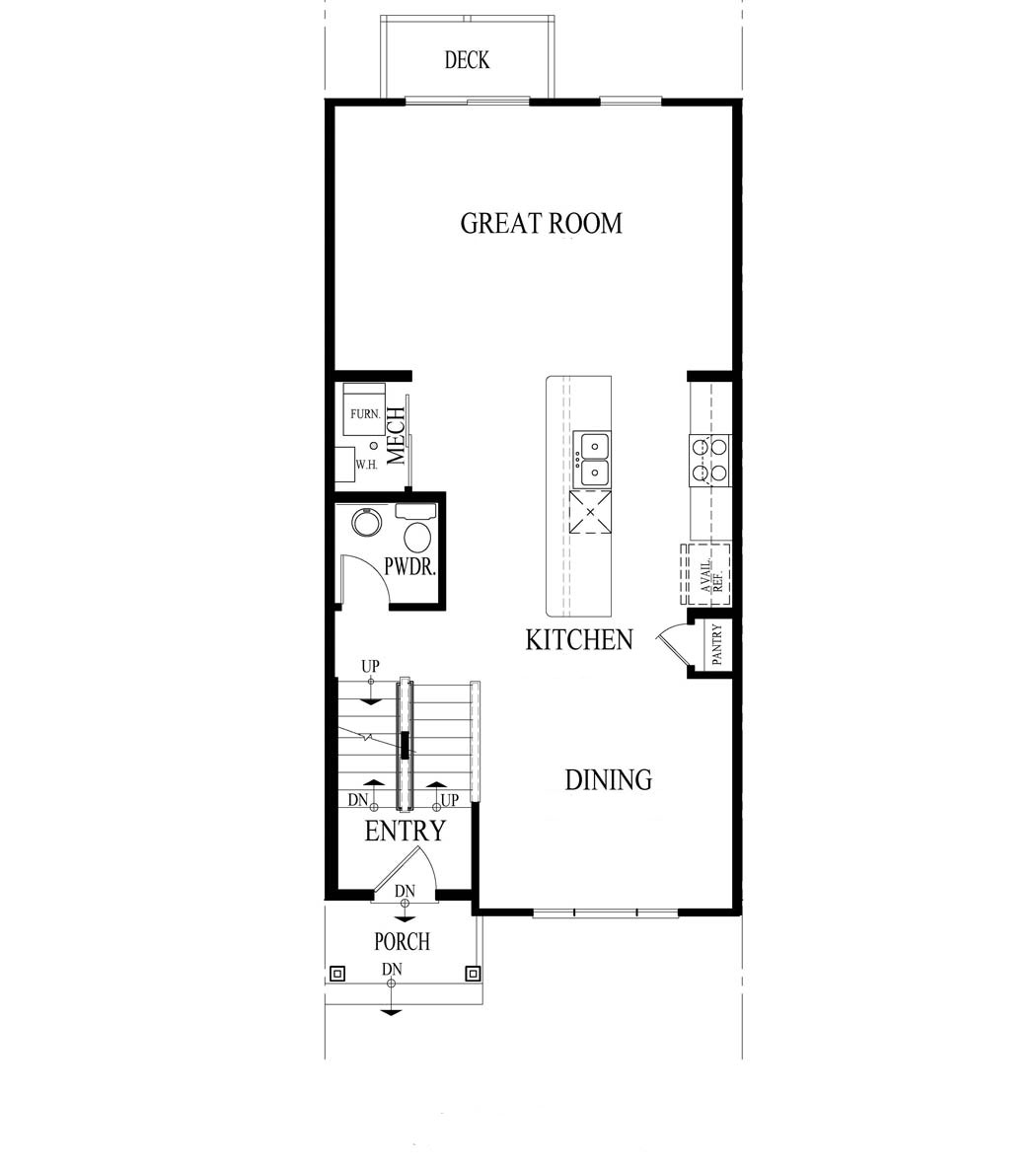 Garfield Main Level Floorplan