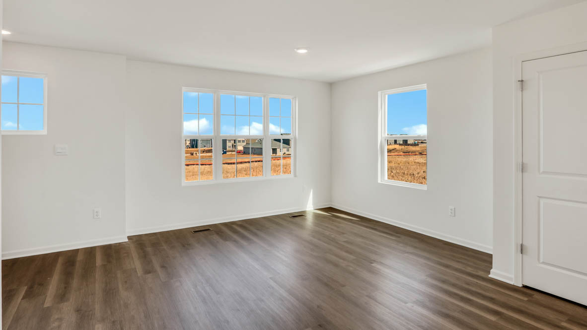 Dining room on opposite side of kitchen