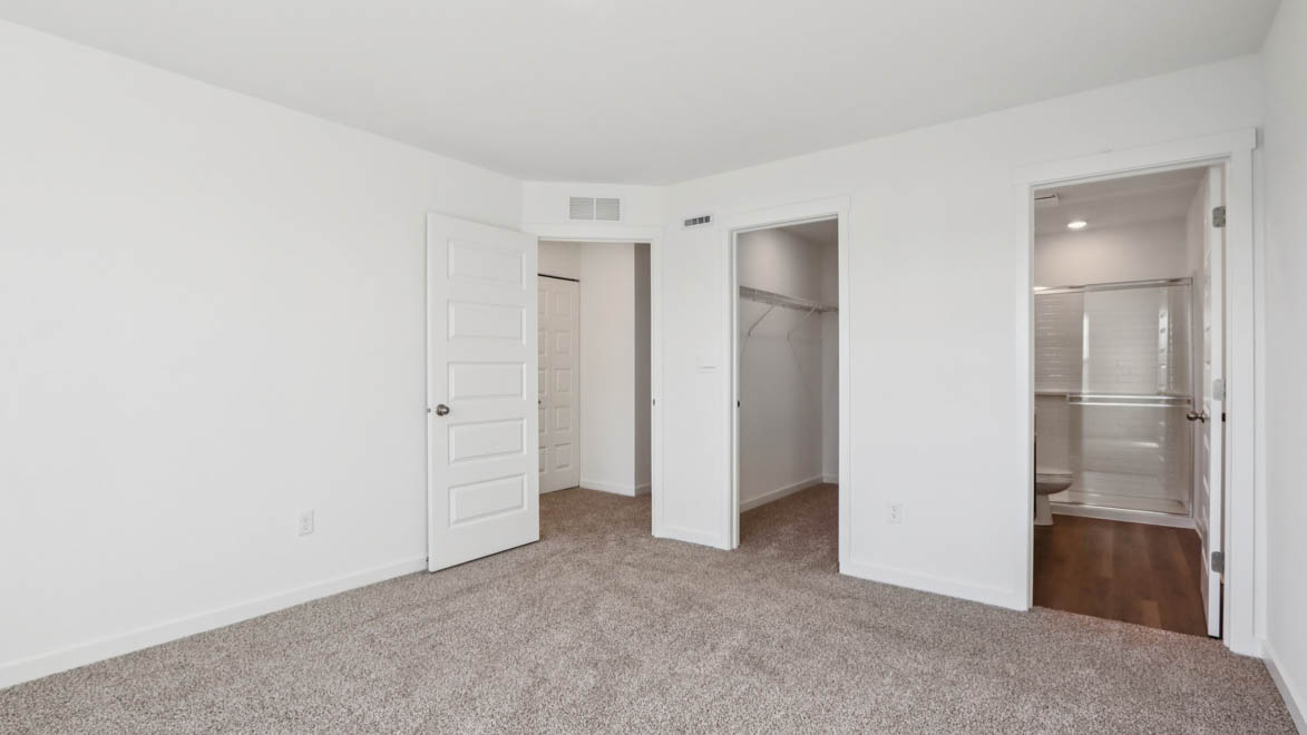 Primary bedroom with connecting ensuite